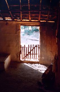 Casa de caboclo, periferia de Santa Isabel, 1979. Foto J.E.M. Clique para ampliar.